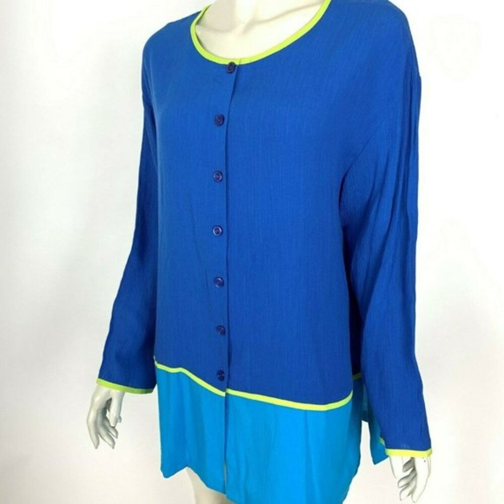Diane‎ Von Furstenberg Color Authority Blue Button